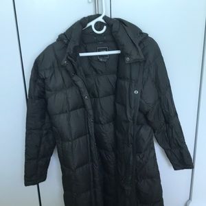 North face long puffed jacket